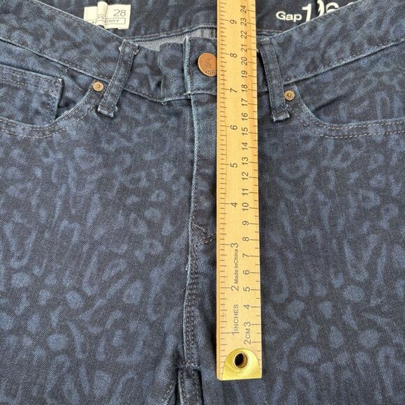 Gap 1969 Alaways Skinny Stretch Jeans Medium Wash Mid Rise Womens Size 28 29x27 - Picture 9 of 10